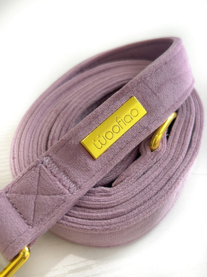 Lavanda Velvet Leash - Woofiao