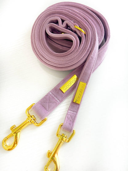 Lavanda Velvet Harness & Leash Bundle - Woofiao