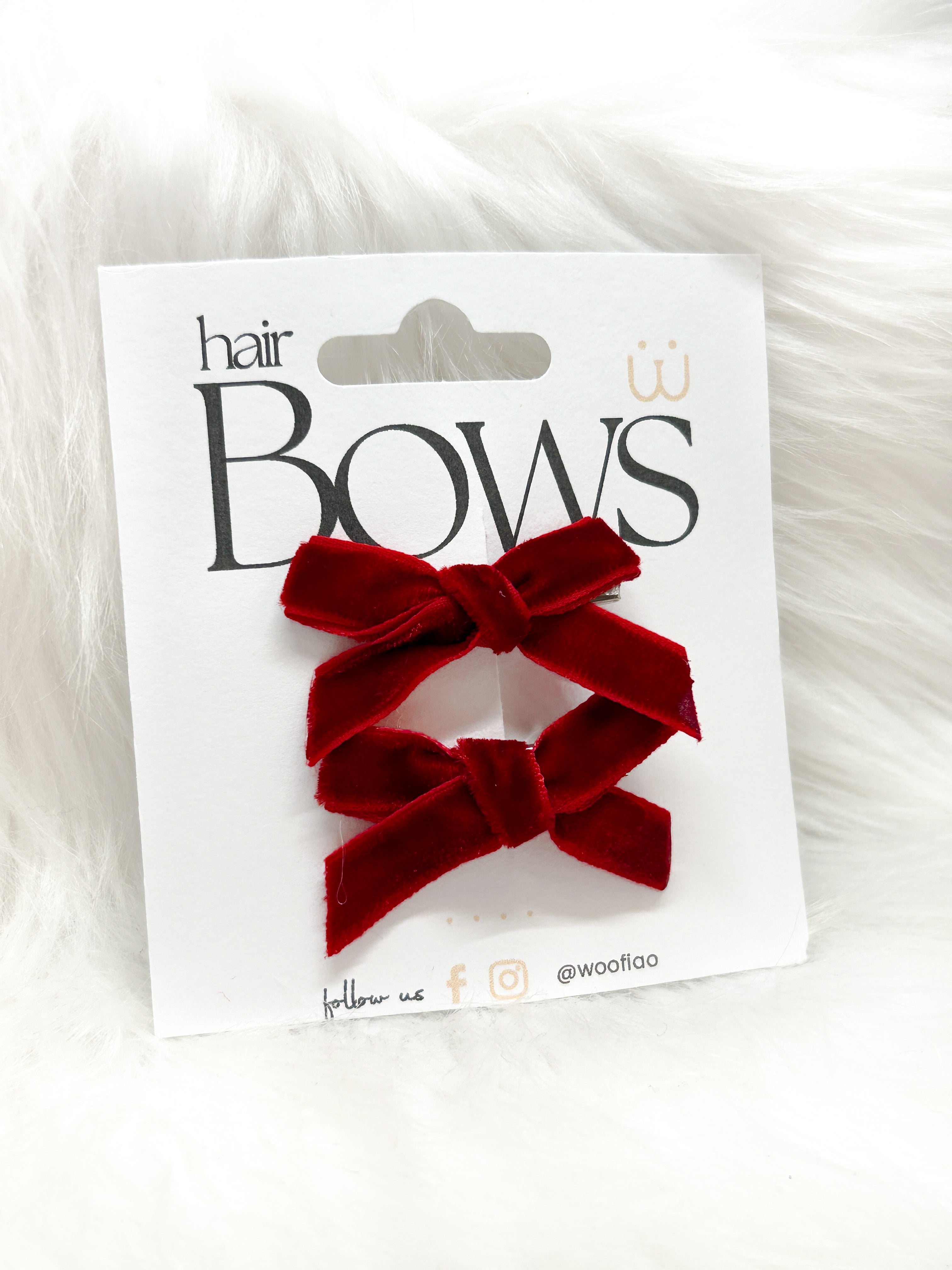 Red Christmas Hair Clips