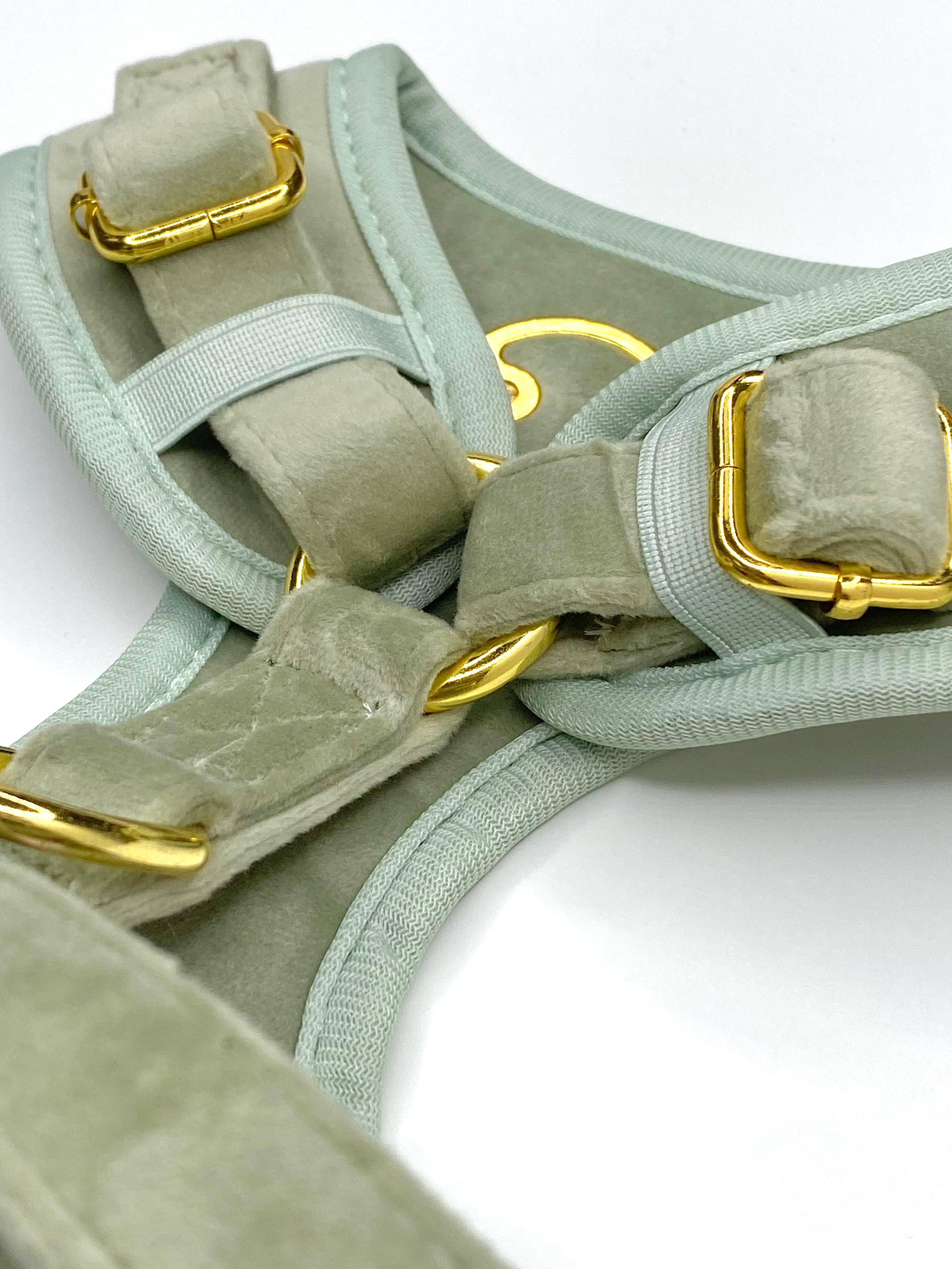 Matcha Velvet Harness - Woofiao