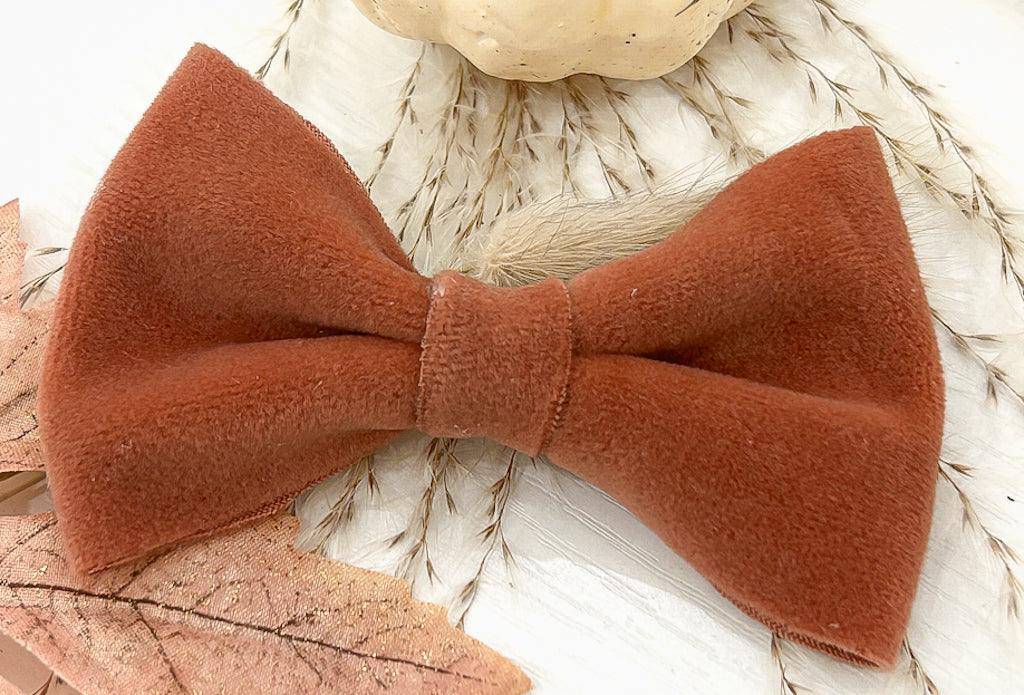 Pumpkin Spice Hair Bow - Woofiao